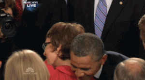 Obama hug