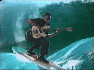 Rad Surfing with a Guitar