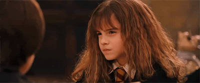 hermione is skeptical gif