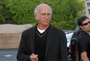 Image result for larry david conflicted gif