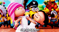 Image result for despicable me happy gif