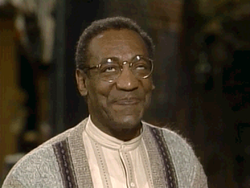 An animated .gif of Bill Cosby seeming to enjoy himself a great deal
