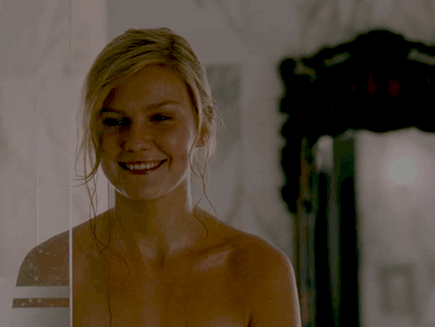 blushing gif embarassed reaction embarrassed gifs shy girlfriend front when kirsten dunst pick