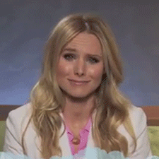 Kristin Bell Laugh Cry GIF
