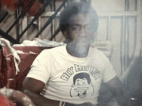 Bill Cosby clears the smoke