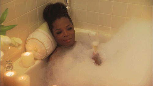 Relaxing like Oprah