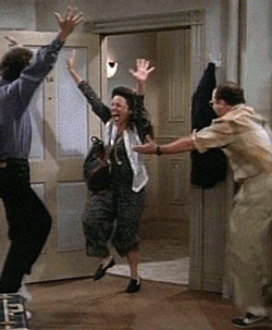 Seinfeld excited dance