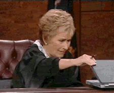 Judge Judy Laptop Peek