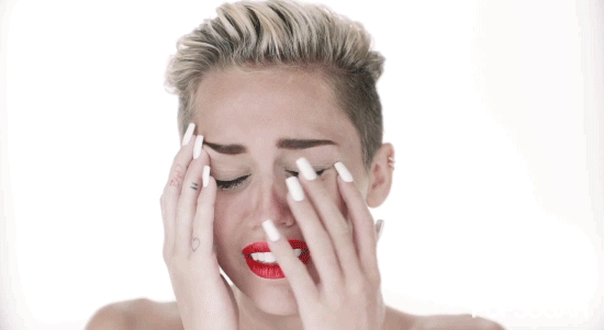 Sad Miley Cyrus
