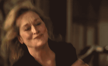 happy Meryl Streep